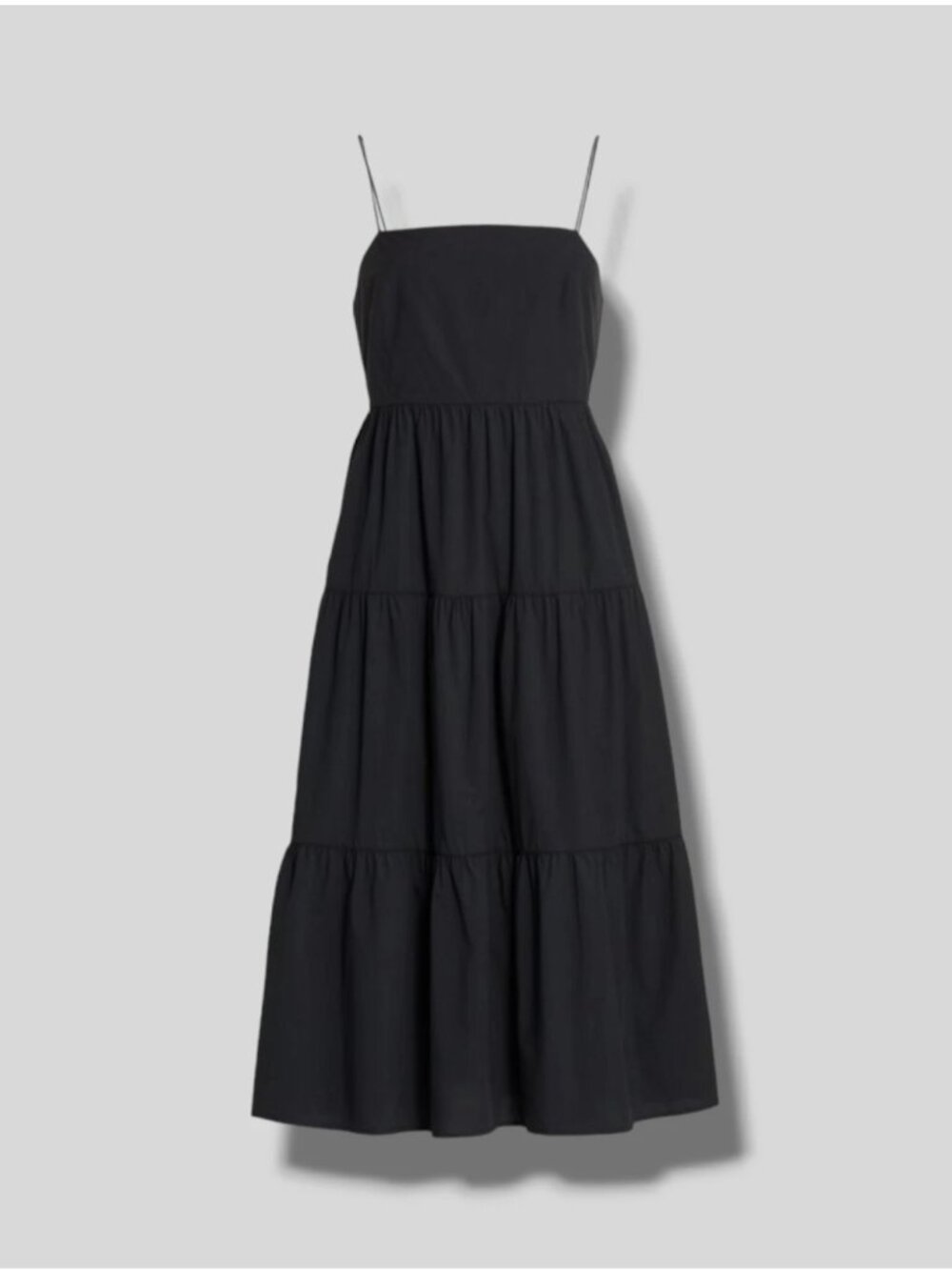 Rails Leni Tiered Cotton-Blend Midi Dress sz M